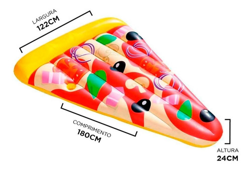 Boia Pizza Para Piscina - Mor - 1970