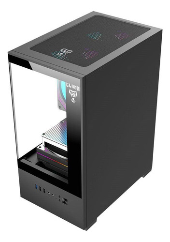 Gabinete Preto Gamer Placa Mãe Micro Atx / Itx Com 03 Cooler