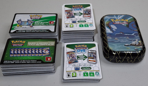 Cartas Pokemon 330 Códigos Live Trading Card Game (Usado)
