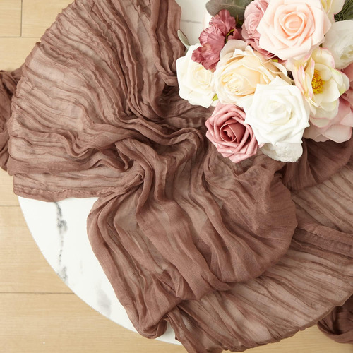 2 Pcs 13ft Camino De Mesa Para Boda, Camino De Mesa De Gasa