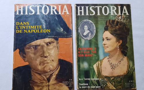 Lote 2 Revistas Historia En Frances 1968 - 69 Napoleón Mao 