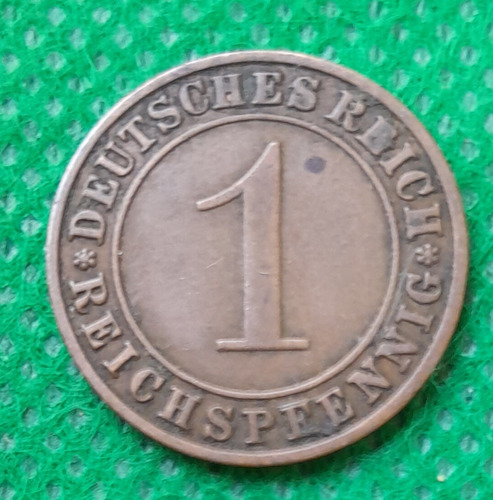 Moneda De 1 Reichspfennig. Alemania Año 1928
