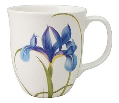 Mcintosh Garden Collection Blue Iris - Taza De Porcelana Fin