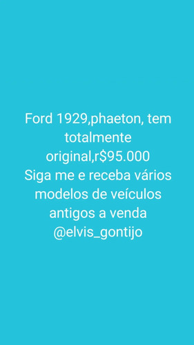 Ford 29 Phaeton 1929
