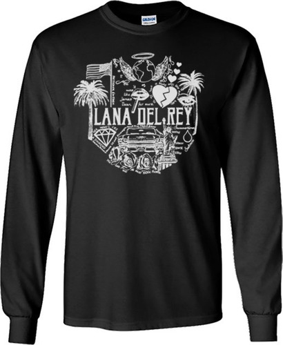 Playera Lana Del Rey Manga Larga Para Hombre Y Mujer