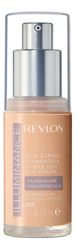 Base de maquillaje líquida Revlon ILluminance Skin-caring Foundation Light Natural tono 213 light natural - 30mL 0.5kg