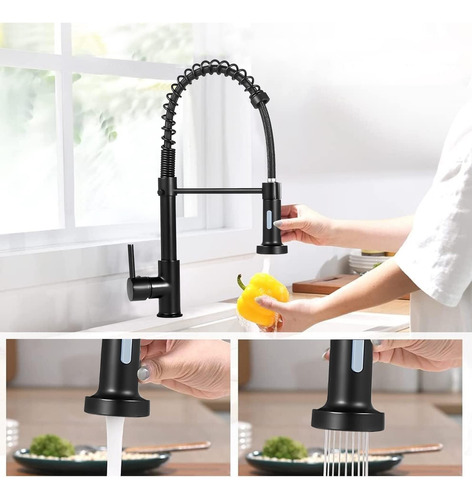 Grifo De Fregadero Con Resorte, Grifo De Cocina Con Rociador