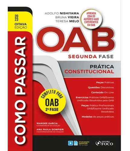 Como Passar Na Oab 2ª Fase - Prática Constitucional - 8ª Ed - 2023