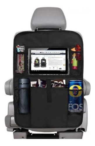 Organizador Auto Asiento Porta Tablet iPad Celular Botella