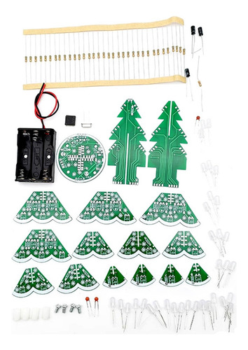 Kit De Bricolaje Led Estéreo 3d Para Árbol De Navidad, Rojo,