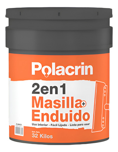 Polacrin Masilla + enduido 2 en 1 de 32 Kg