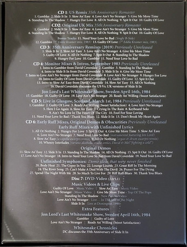 Whitesnake Slide It In Ultimate Special Edition 6 Cd + Dvd