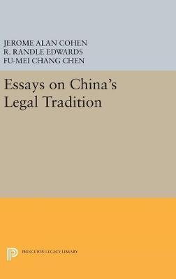 Libro Essays On China's Legal Tradition - Jerome Alan Cohen