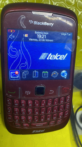 Blackberry 8520 Para Uso Telcel Color Tinto. Impecable. (Usado)