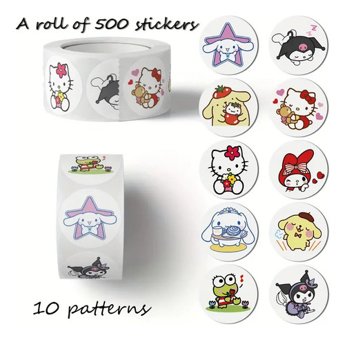 500 Calcomanías Sticker Impermeables Hello Kitty Sanrio