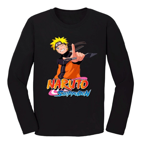 Remera Adulto Naruto Mangas Largas