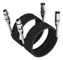 Comprar 2 Cables De Audio De Xlr Macho A Xlr Hembra - 2 Metros