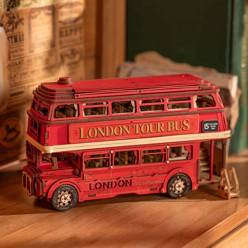 Robotime Puzzle 3d London Tour Bus Armable