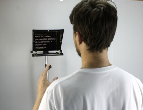 Teleprompter Portátil Gazprompt Lite Até 10,5 Tele Prompter