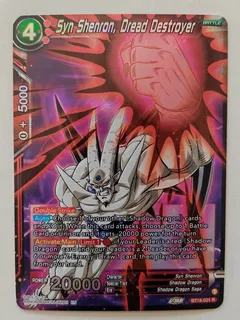 ghost rare foil Dragon Ball Super Tcg Syn Shenron, Dread Bt18-021 R Foil
