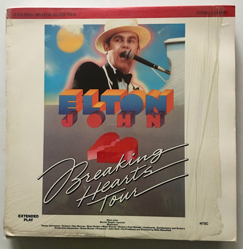 Elton John - Breaking Hearts Tour. Laserdisc Impecable!