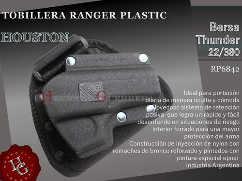 Imagen 2 de 8 de Tobillera Houston Ranger Plastic Bersa Thunder 22/380 Rp6842