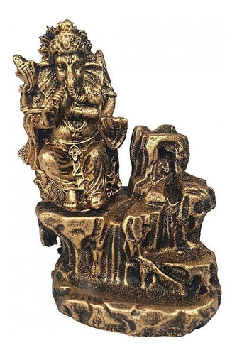 Incensario Porta Incenso Cascata Pedra Ganesha Zen 1