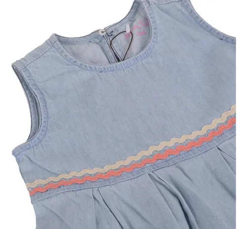 Vestido Bebes Niña Celeste Pillin (pvu827cel)