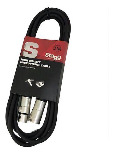 Cable Canon-canon Stagg Smc3 Standard 6mm 3 Mts