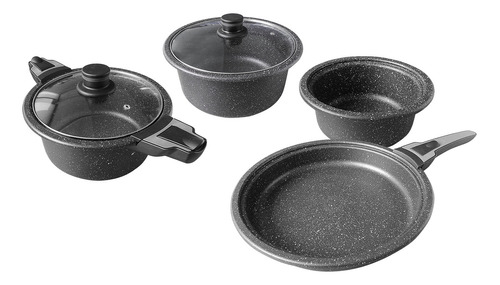 Westinghouse Batería De Cocina Mármol Negro (9 Piezas)