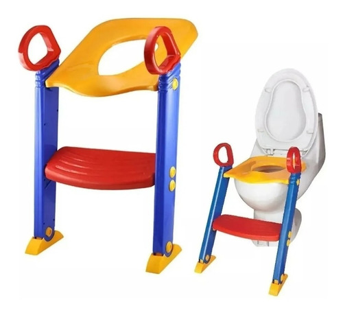 Asiento Adaptador Escalera Inodoro Wc Para Niños Premium Pro