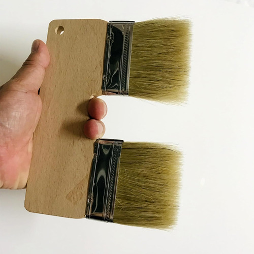 Brocha De Pintura Doble De 3 Pulgadas Con Cerdas Planas
