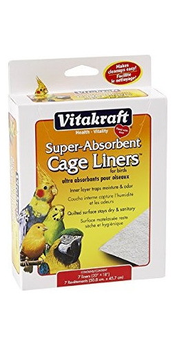 Vitakraft 512 071 7-pack Absorbente Estupendo Jaula Forros P