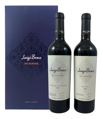 Luigi Bosca De Sangre X 2 Bot Mb - Cab Sauv *750ml Estuche