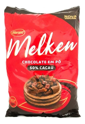 Chocolate Em Pó 50% Cacau Melken - 1,05kg Pr