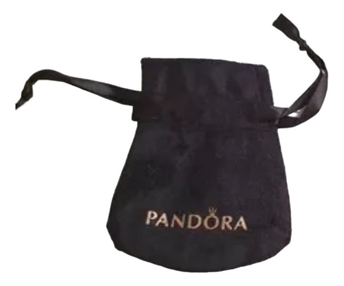 5 Bolsa Gamuza Con Satín Rosa Logo Pandora 