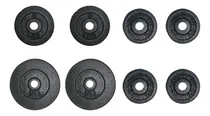 Comprar Set Pesas 40 Libras Kit 8 Discos Barras-mancuernas