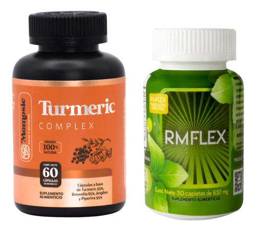 Kit Rmflex + Turmeric Complex 60 Capsulas De 500 Mg Sabor Sin Sabor