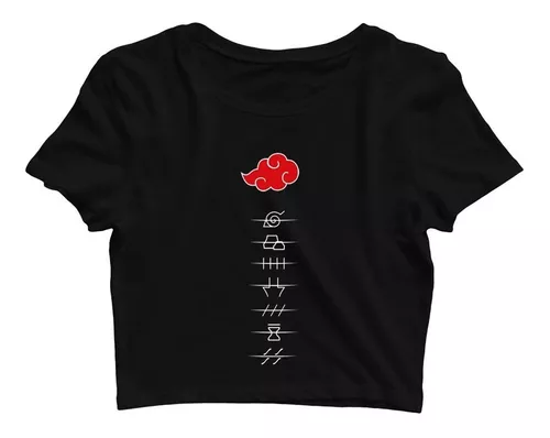 Camiseta Infantil Nuvem Akatsuki Naruto