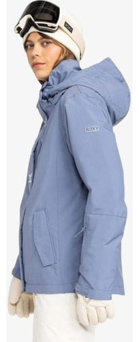 Campera Snow Roxy Jetty Solid Np Celeste Oscuro Xxl