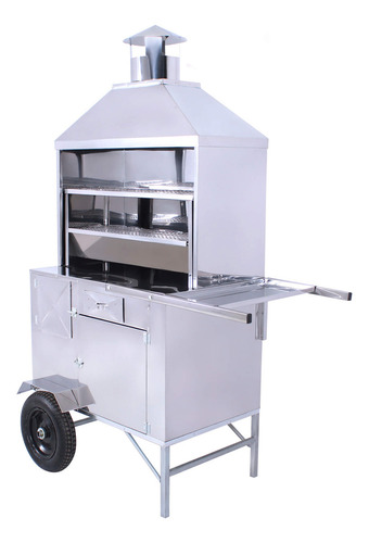 Carrinho de espetinho churrasco grelha 80cm R2 67159