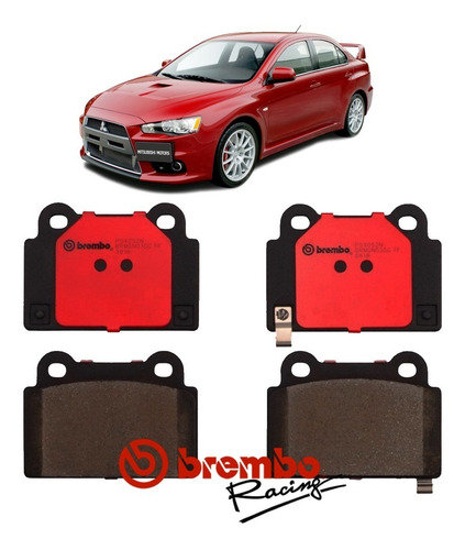 Jogo Pastilha Freio Brembo Mitsubishi Lancer Evo X 2009-2014