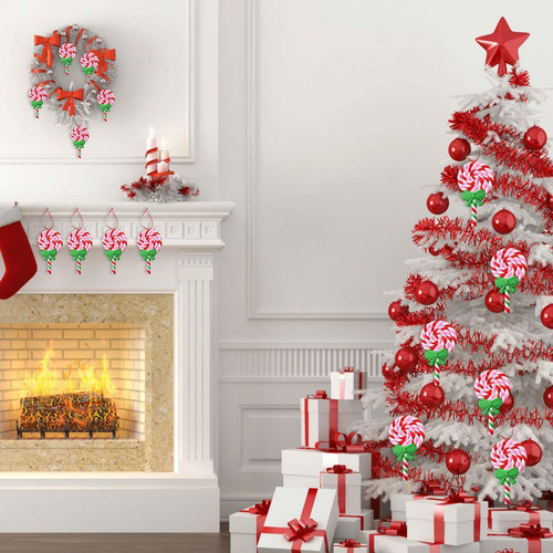 Enfeite De Pirulito Para Decoração De Árvore De Natal