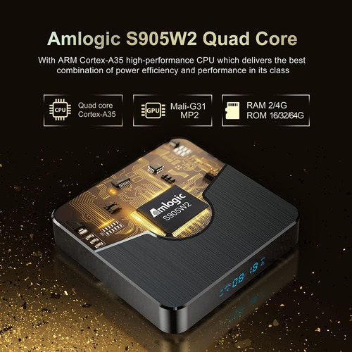 Android 110 Tv Box, X98 Más Amlogic S905w2 Quad Core Ram 4k