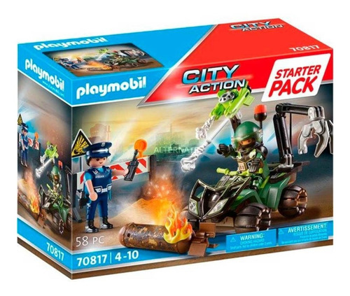 Playmobil City Action Set Policia Bomba Original Intek