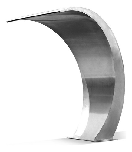 Cascada De Acero Inoxidable Para Pileta Modelo Palma 46cm Curva Clasica