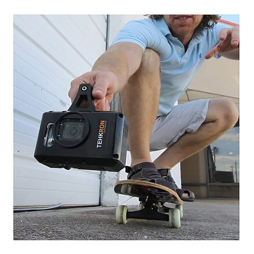 A64 Jaula Tehkron Gopro Hero3 3+ Hero4 Top Handle Canon Lpe6 (Usado)
