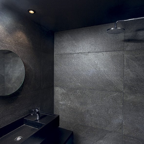 Porcelanato Vite Rocca Black Out 80x80 1ra