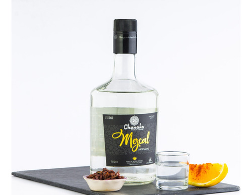 Mezcal 750ml Cenizo, Sal De Gusano Y Chapulines Asados.