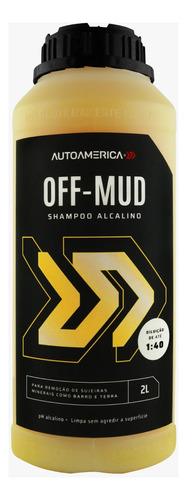 Shampoo Alcalino Off Mud  Autoamerica 2 L